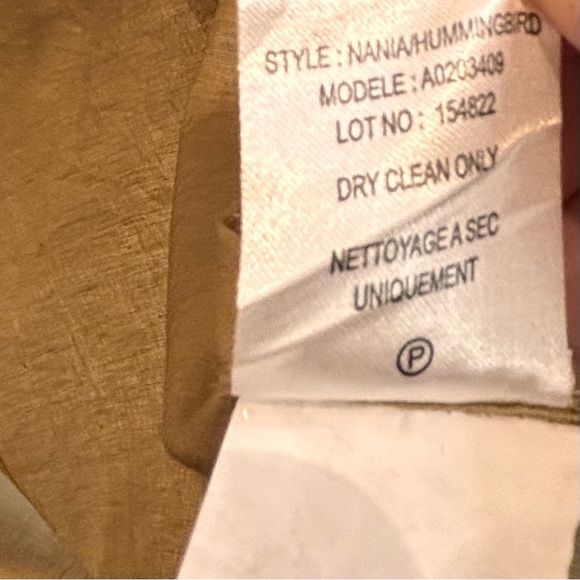 THEORY Sz M Nania Hummingbird 100% Linen Trench Coat Pockets Buttons - Picture 11 of 11